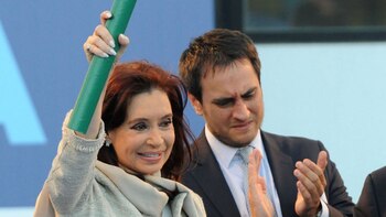 Juan Cabandié junto a Cristina