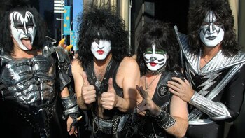 Los integrantes de “Kiss”