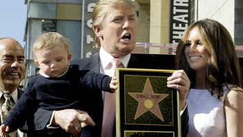 Donald Trump, al recibir su