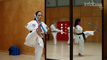 Una de las atletas que