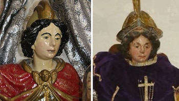 La estatua de San Miguel