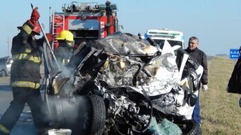 El accidente fue a la