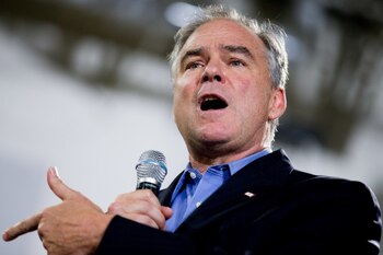 Kaine estaba en la lista de posibles vicepresidentes desde el pirncipio de la campaña (AP)
