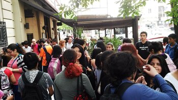 Evacuación en un colegio tras