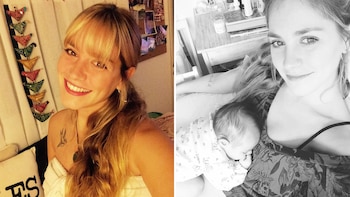 Rocío Igarzábal junto a su