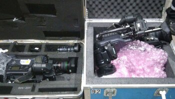 Cámaras filmadoras que habían sido