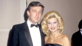 Donald Trump junto a Ivana,