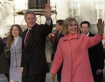La familia Clinton en la