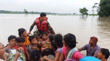 Las inundaciones en Nepal(Reuters)