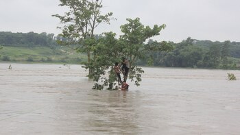 Las inundaciones en Nepal (Reuters)