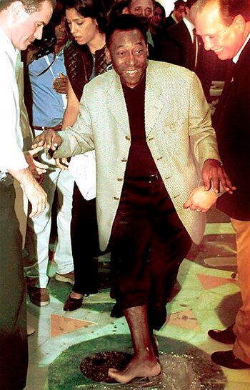 Los pies del campeón del