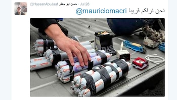 Uno de los tuits con