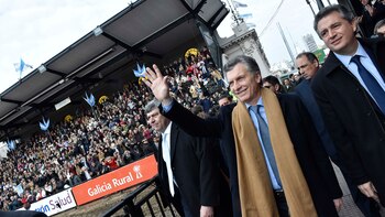 Mauricio Macri en una inauguración