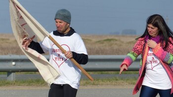 Durante tres días, Octavio recorrió 158 kilómetros para reclamar justicia por Titi