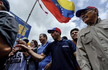 Capriles en una de las
