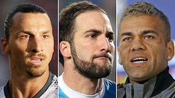 Zlatan Ibrahimovic, Gonnzalo Higuaín y