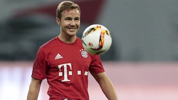 (Reuters)Mario Gotze vistiendo los colores