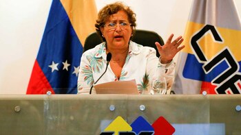 Tibisay Lucena, presidenta del Consejo Nacional Electoral