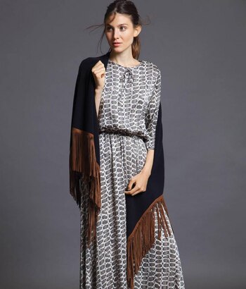 Vestido Madelyn largo de seda