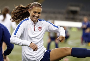 Alexandra Patricia Morgan, más conocida como Alex Morgan, es delantera de la selección de fútbol de Estados Unidos