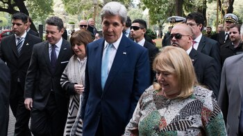John Kerry, esta mañana junto