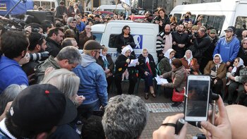 Hebe de Bonafini salió indemne