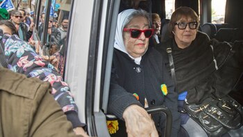 Bonafini llegó a la Plaza