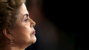La mandataria suspendida Dilma Rousseff