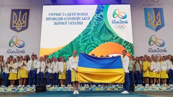 Atletas ucranianos en Río 2016 (Reuters)