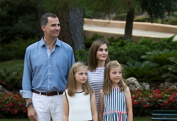 Los reyes de España, junto