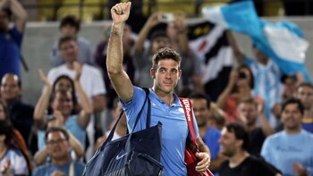 Desde el primer día, Del Potro hizo emocionar al público en Río de Janeiro (Nicolás Stulberg)