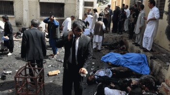 Al menos 70 personas fallecieron por la explosión en un hospital (AFP)
