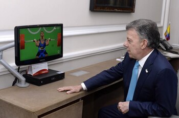 El presidente Juan Manuel Santos