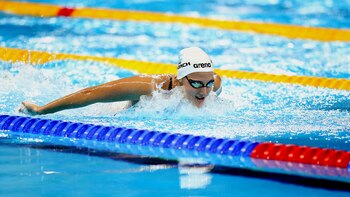 Virginia Bardach en la prueba