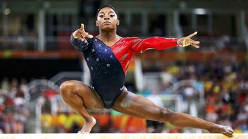 Simone Biles fue sensación en