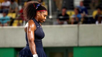 La estadoundiense Serena Williams, tenista número uno del mundo, perdió la oportunidad de defender la medalla de oro que ganó en los Juegos Olímpicos 2012, tras ser vencida por la ucraniana Elina Svitolina (Reuters)