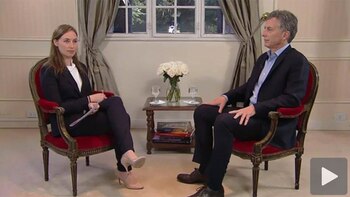 Mauricio Macri, en la entrevista