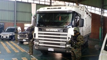 El Scania 24D que transportaba