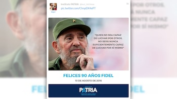 El saludo del Instituto Patria