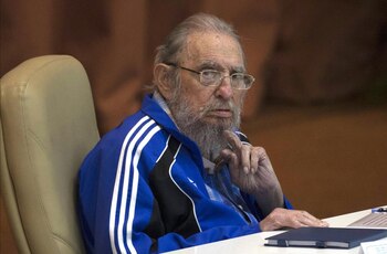 Fidel en abril de 2016,