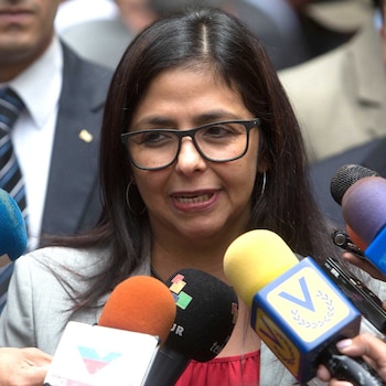 La canciller venezolana, Delcy Rodríguez