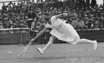 La tenista francesa con un