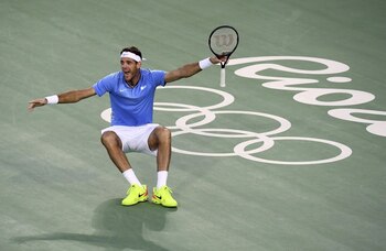La inmensa alegría de Del Potro, luego de vulnerar a Nadal (Reuters)