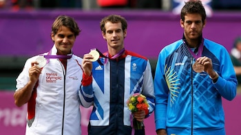 Federer, Murray y Del Potro,