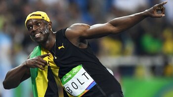 Usain Bolt y su pose