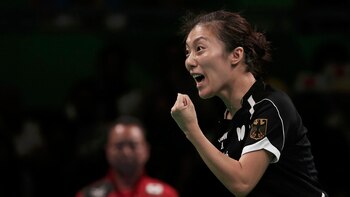 Una jugadora china del equipo