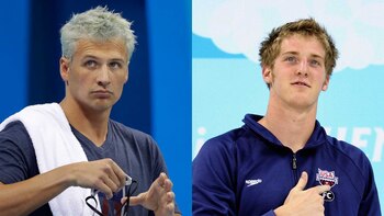 Los nadadores Ryan Lochte y