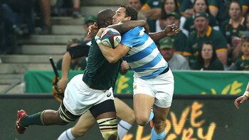 A Los Pumas se les escapó el triunfo en los últimos minutos del partido (@Springboks)