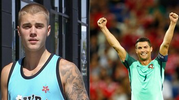 Justin Bieber y Cristiano Ronaldo