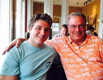 Austin Harrouff con su padre